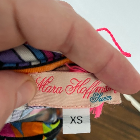 Mara Hoffman Swim, women XS, multicolor geometric pattern ladder back midi maxi - Picture 5 of 8